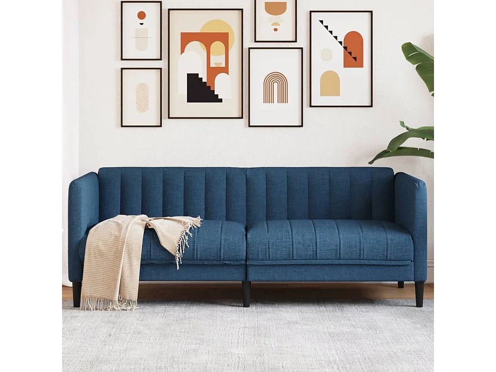 2-zitsbank stof blauw BE222476