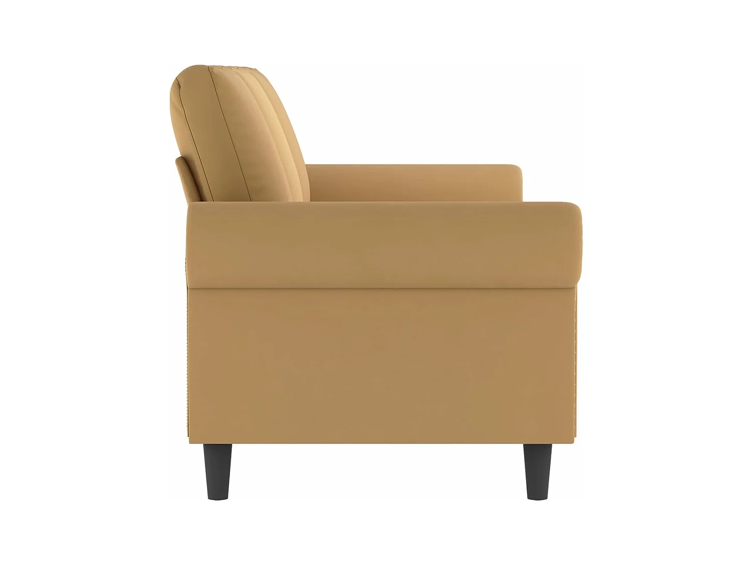 Driezitsbank 180 cm fluweel bruin BE947559