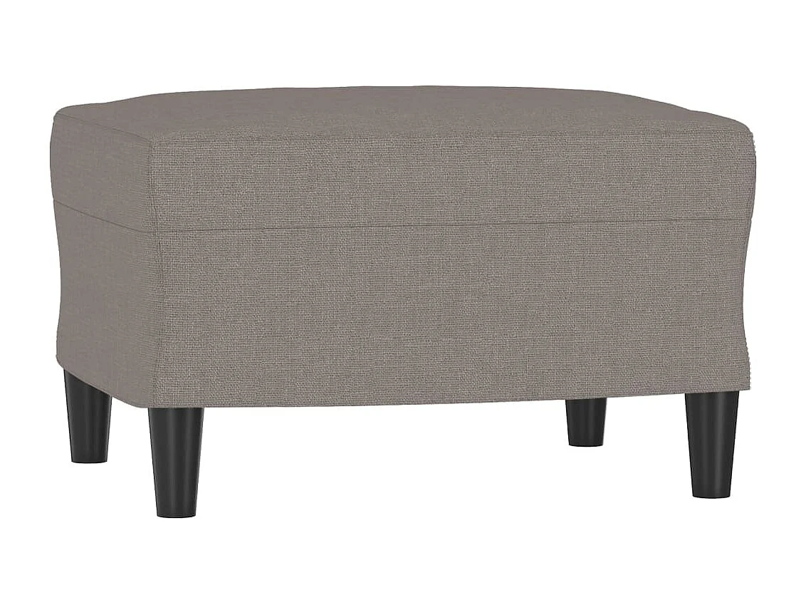 Canapé à 3 places avec repose-pieds Taupe 180 cm Tissu FR92726