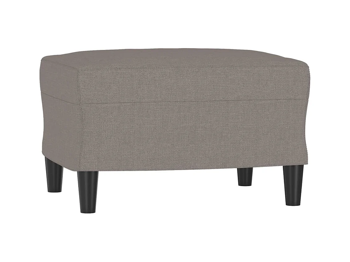Canapé à 3 places avec repose-pieds Taupe 180 cm Tissu FR92726