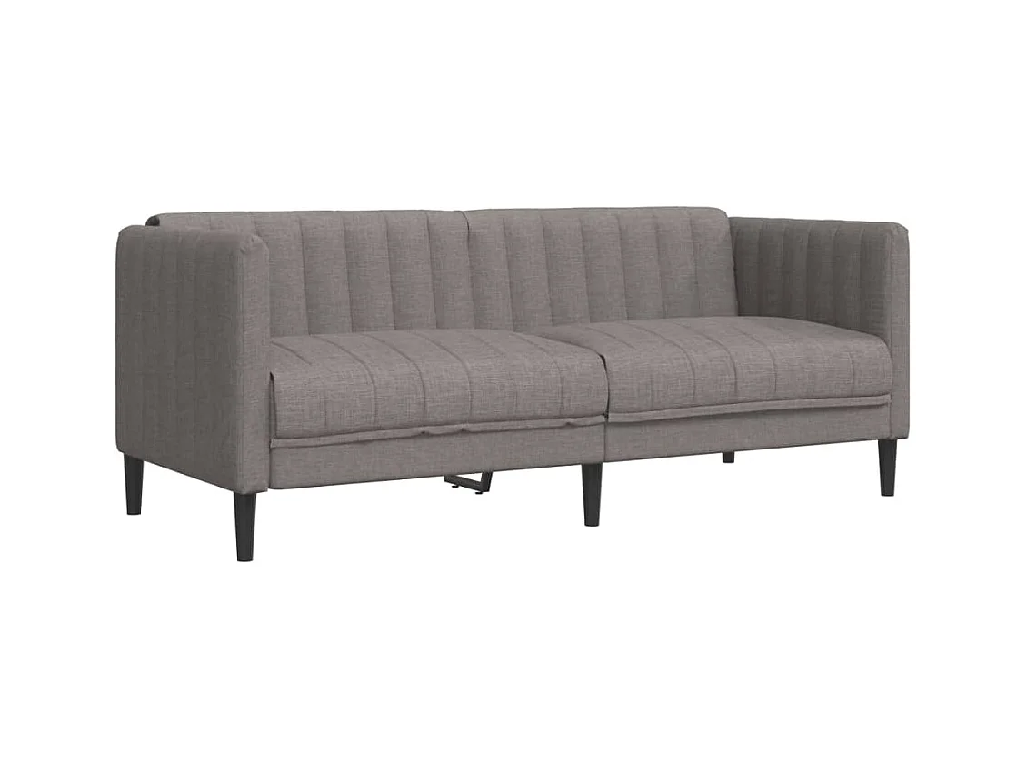 Canapé à 2 places taupe tissu FR94574