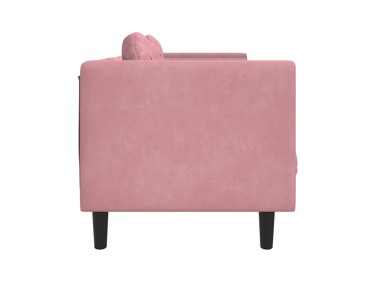 Bank met kussens 2-zits fluweel roze BE488949