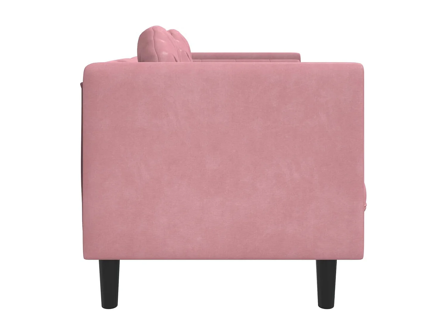 Bank met kussens 2-zits fluweel roze BE488949