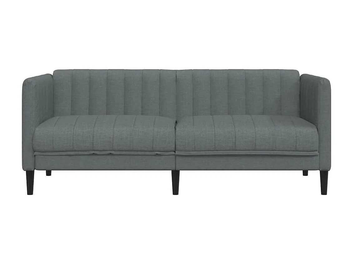 Canapé à 2 places gris foncé tissu FR14935