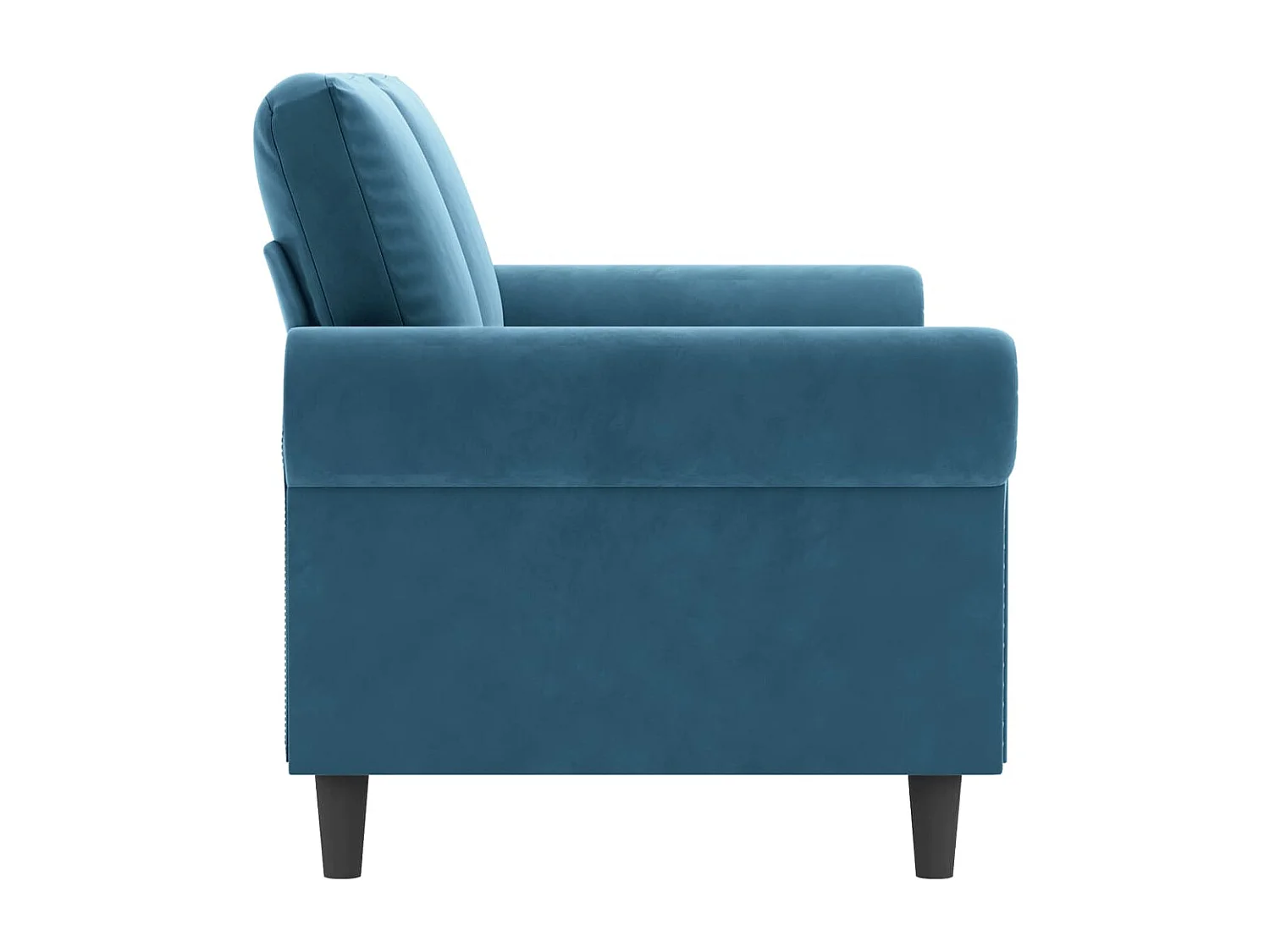 Tweezitsbank 140 cm fluweel blauw BE926186