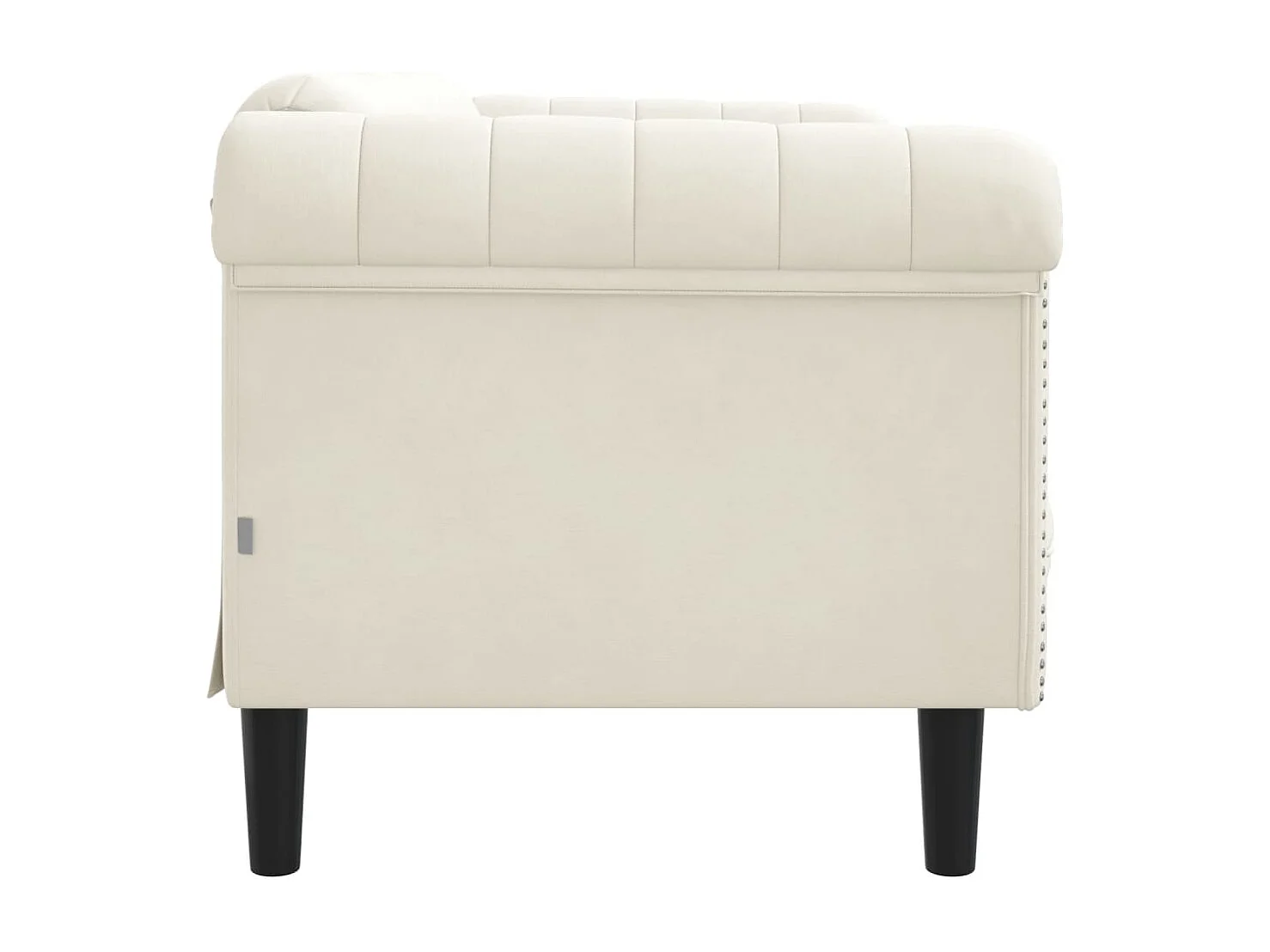 Sofá de 2 lugares veludo creme PT912725