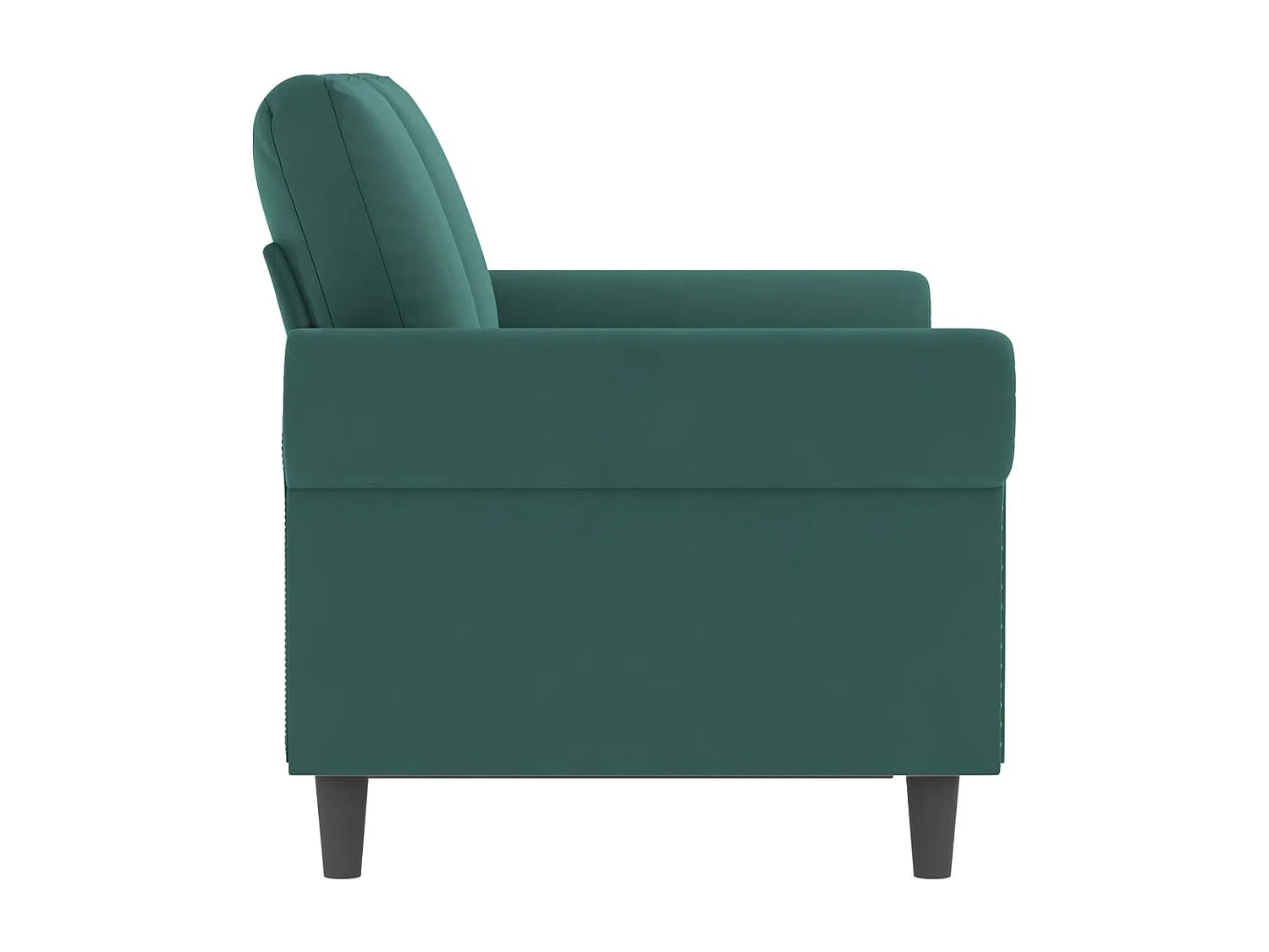 Canapé à 2 places Vert foncé 120 cm Velours FR69564