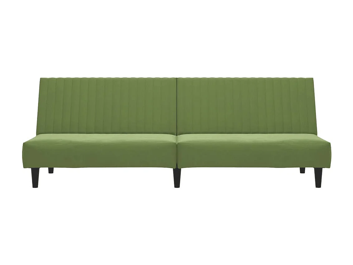 Sofá cama de 2 plazas terciopelo verde claro ES804170