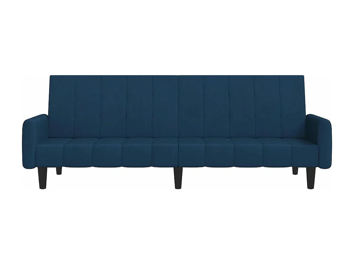 Canapé convertible à 2 places Bleu Velours FR60829