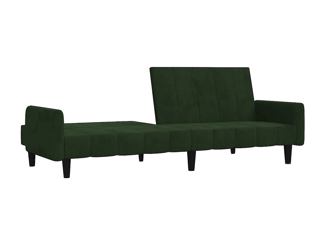 Sofá cama de 2 plazas terciopelo verde oscuro ES520032