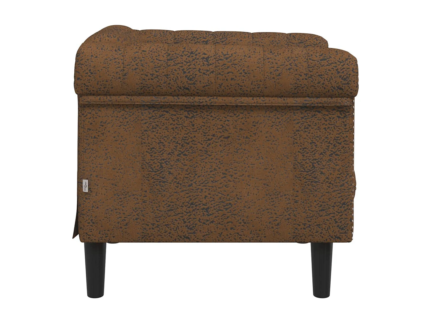 Fauteuil marron velours FR28940
