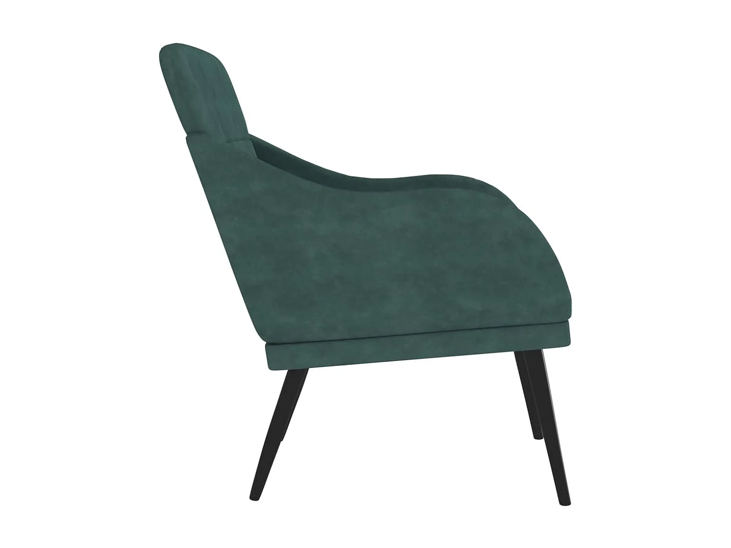 Fauteuil Vert foncé 63x76x80 cm Velours FR86011