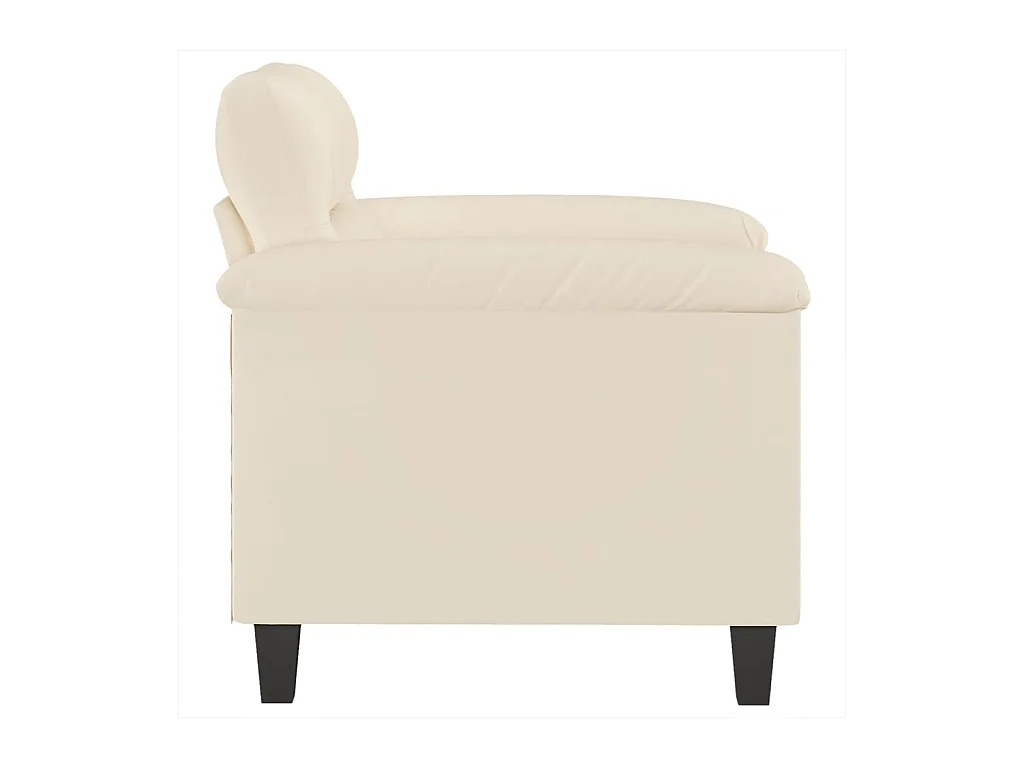 Fauteuil beige 60 cm tissu microfibre FR82319