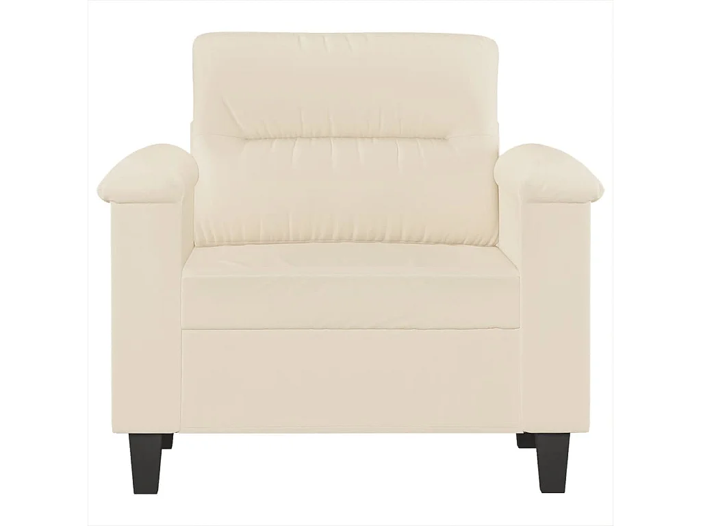 Fauteuil beige 60 cm tissu microfibre FR82319