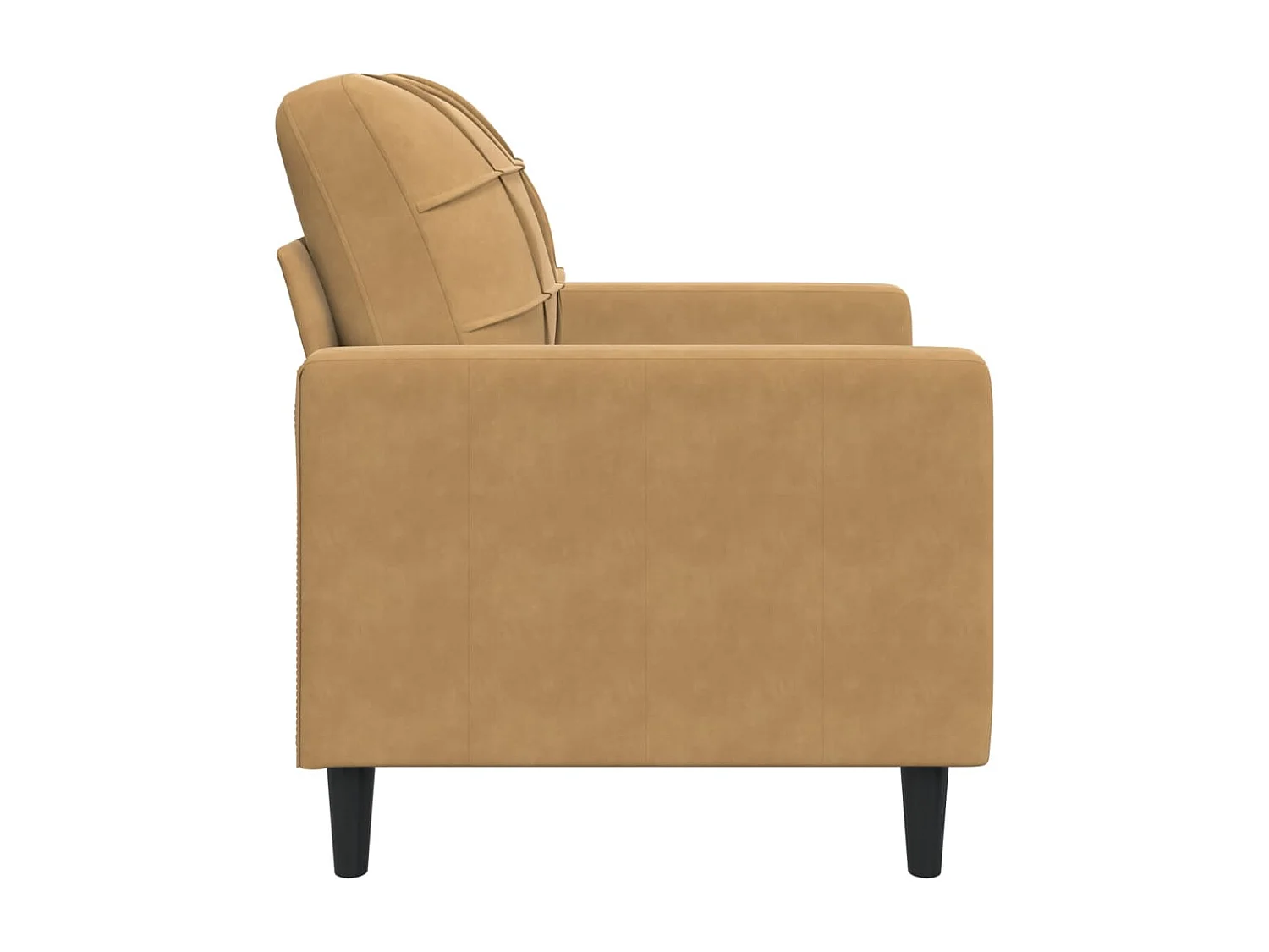 Poltrona 60 cm veludo castanho PT716052