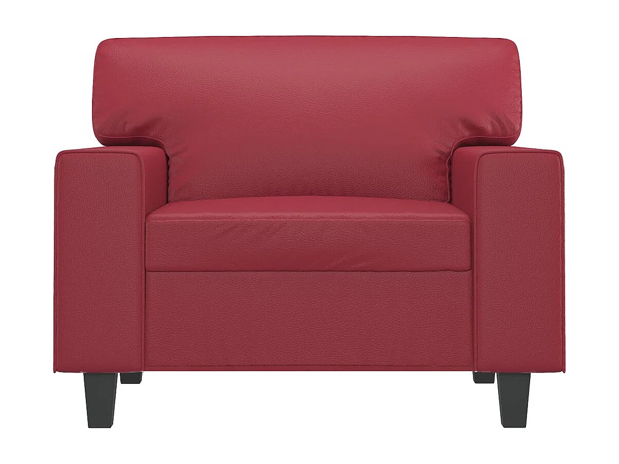 Fauteuil Rouge bordeaux 60 cm Similicuir FR95977