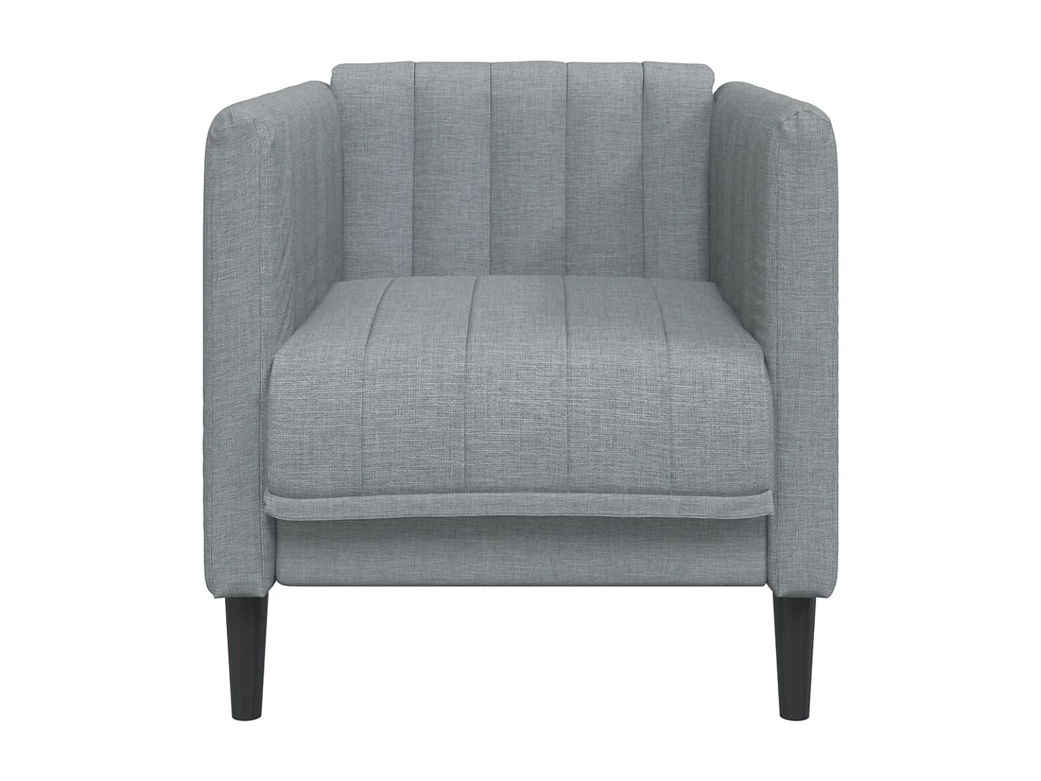 Fauteuil gris clair tissu FR73657
