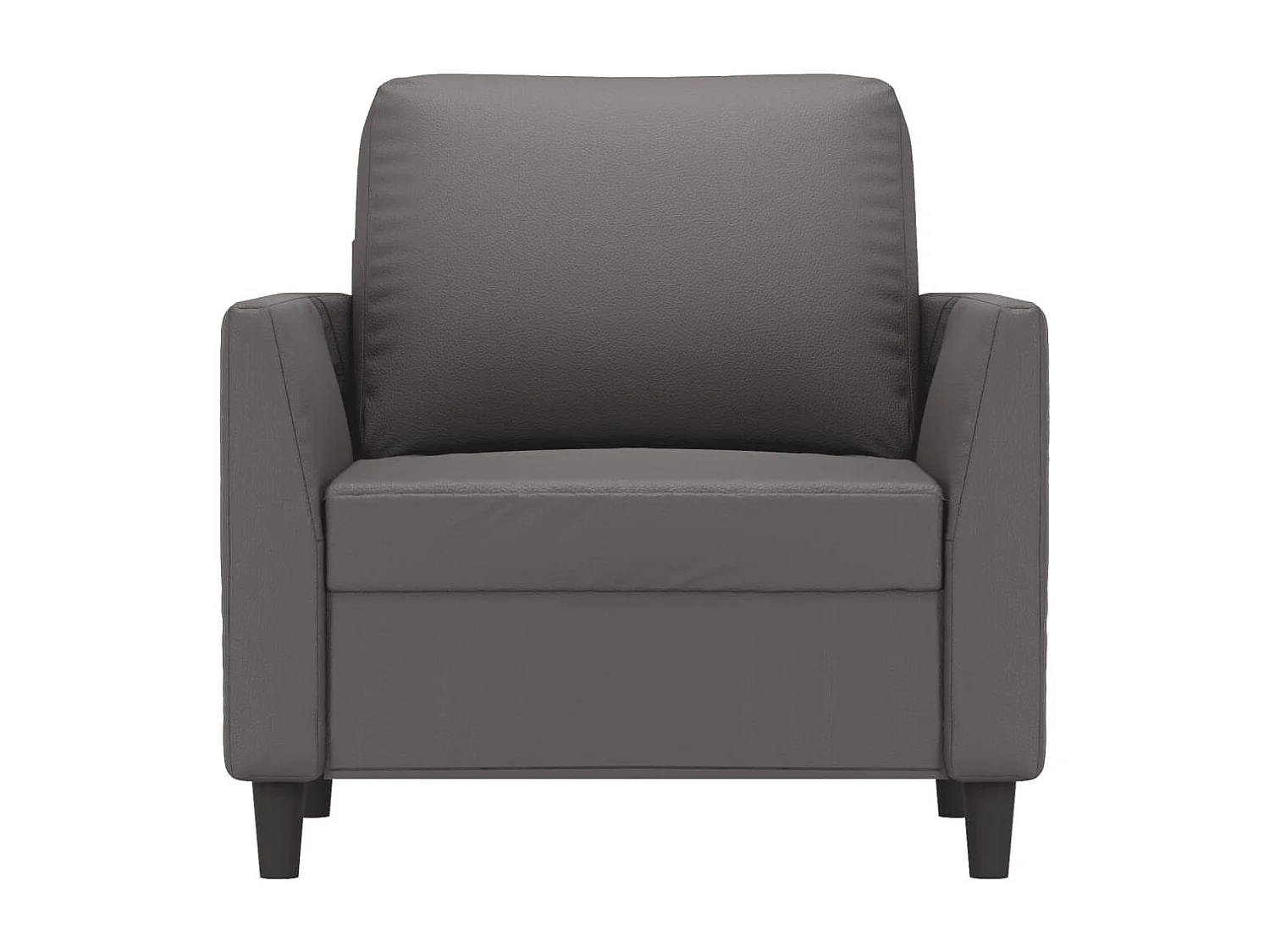 Fauteuil 60 cm kunstleer grijs BE313567