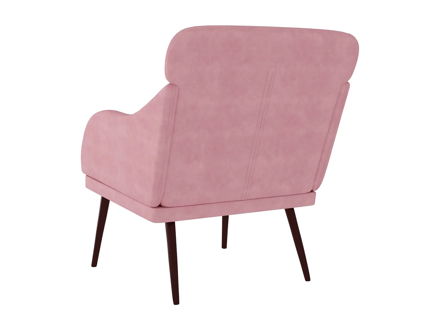 Fauteuil 63x76x80 cm fluweel roze BE492550