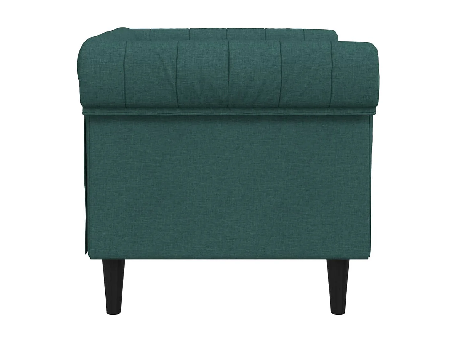 Fauteuil Chesterfield vert foncé tissu FR43388