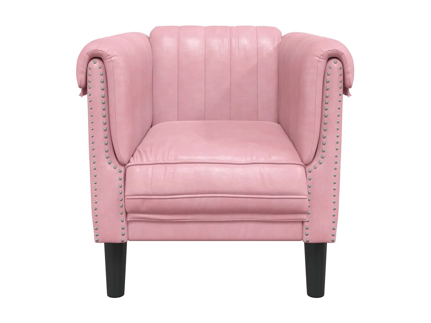 Fauteuil rose velours FR95491