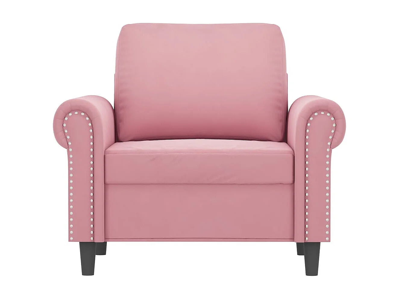 Fauteuil Rose 60 cm Velours FR27338