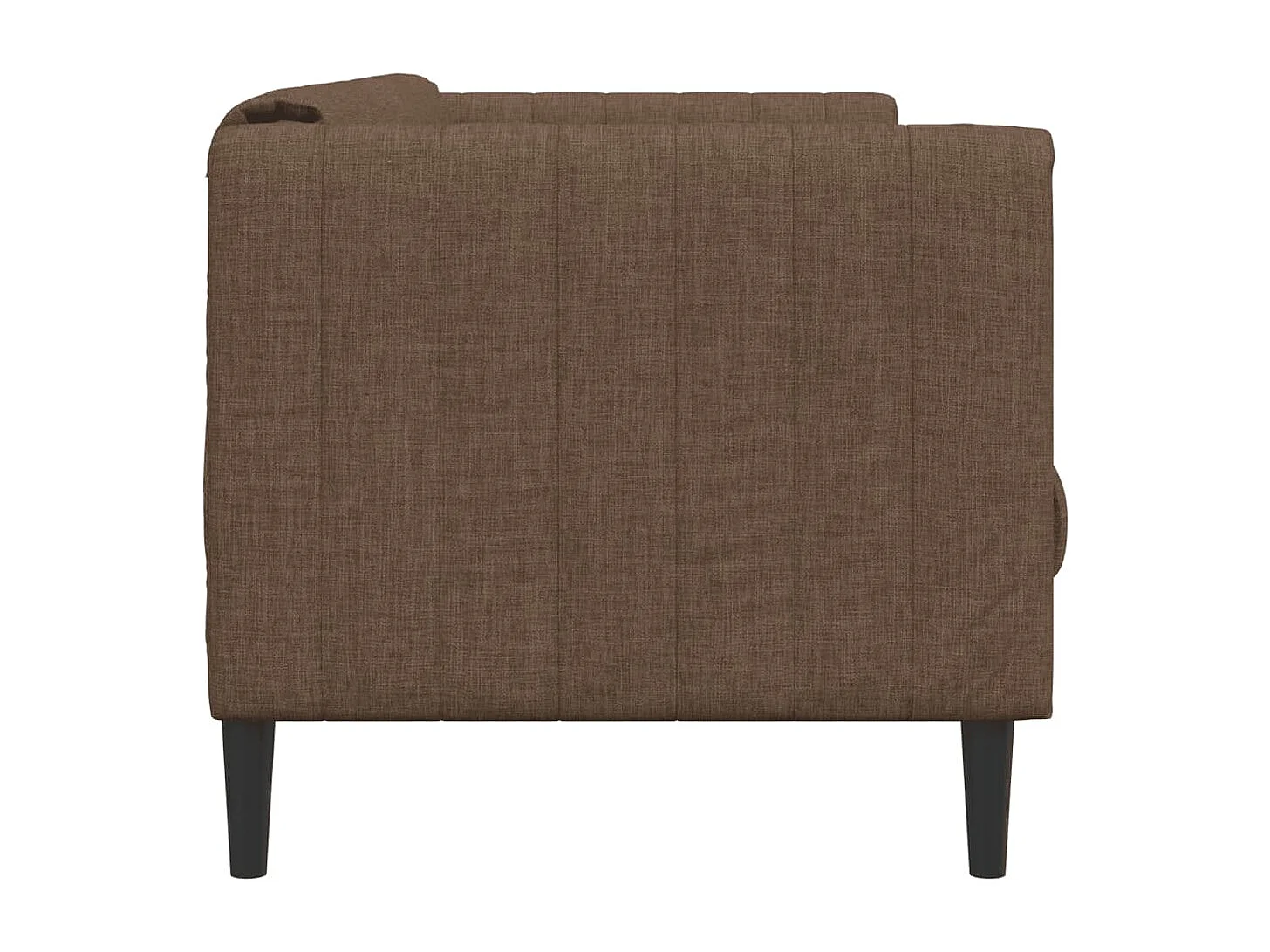 Poltrona em camurça artificial castanho PT640719