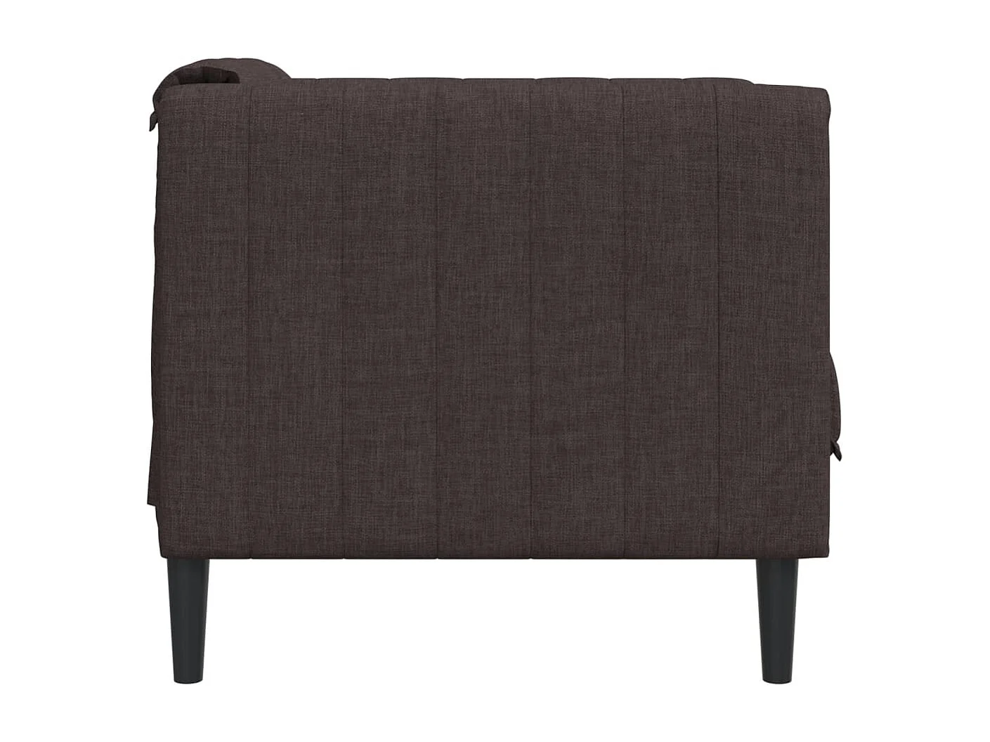 Fauteuil marron foncé tissu FR95457