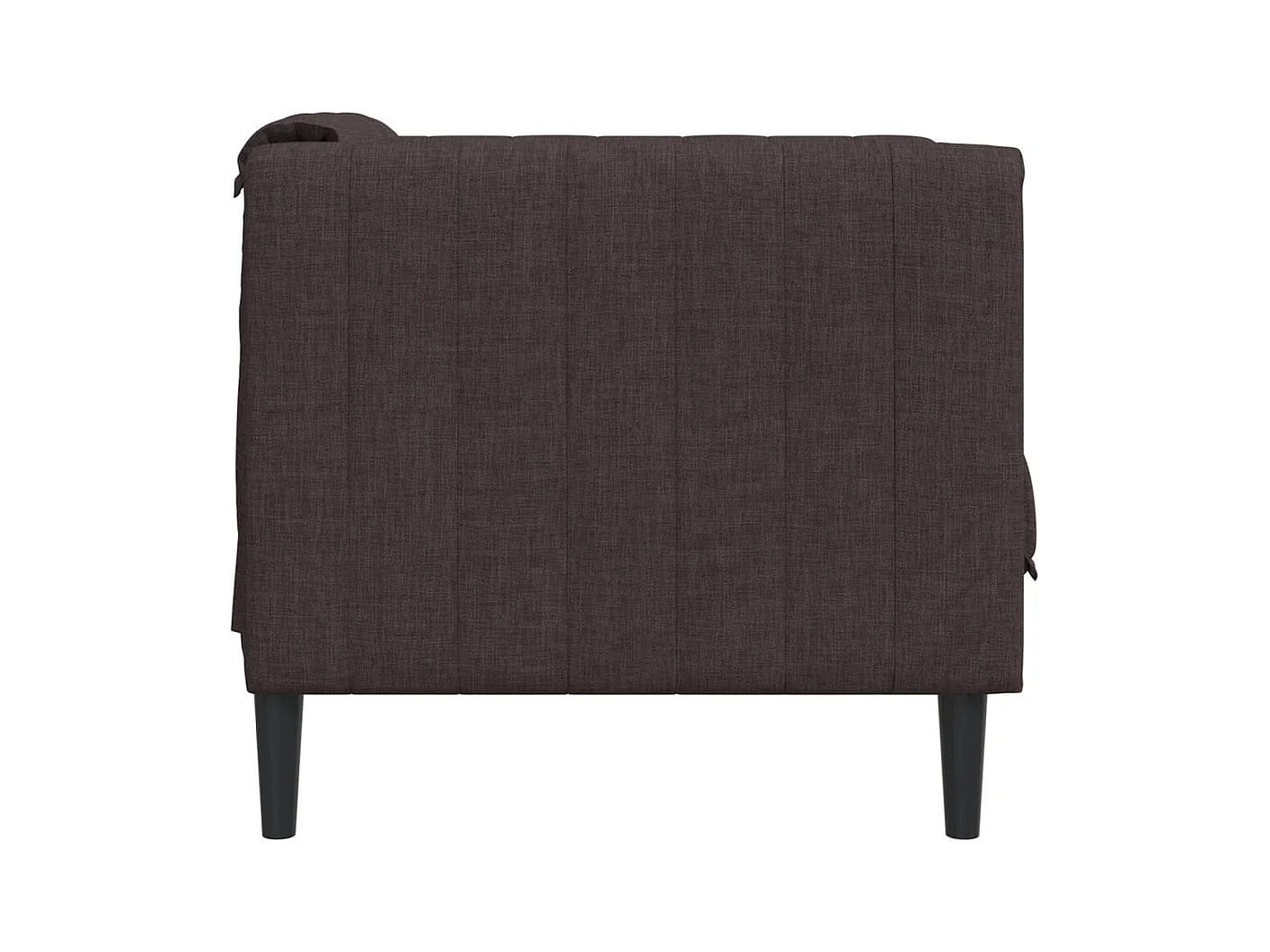 Sillón de tela marrón oscuro ES110013