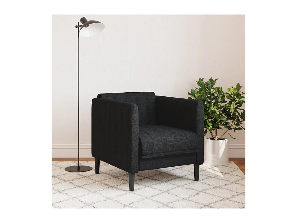 Sillón de tela negro ES136327