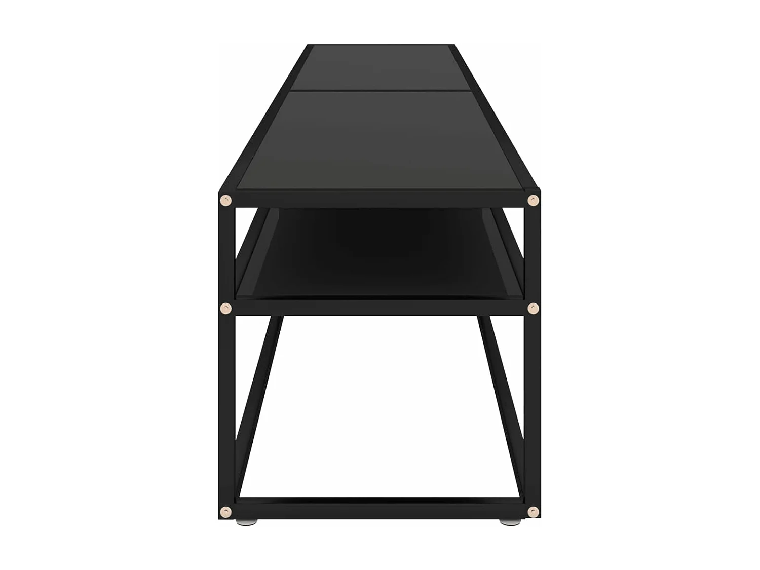 Mueble para TV vidrio templado negro 200x40x40,5 cm ES455221