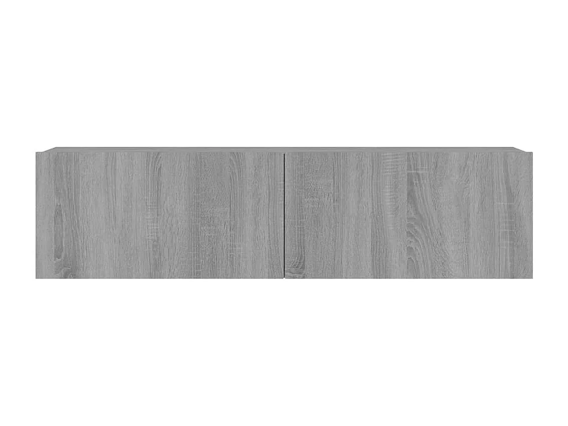 Meuble TV murale Sonoma gris 120x30x30 cm Bois d'ingénierie FR93781