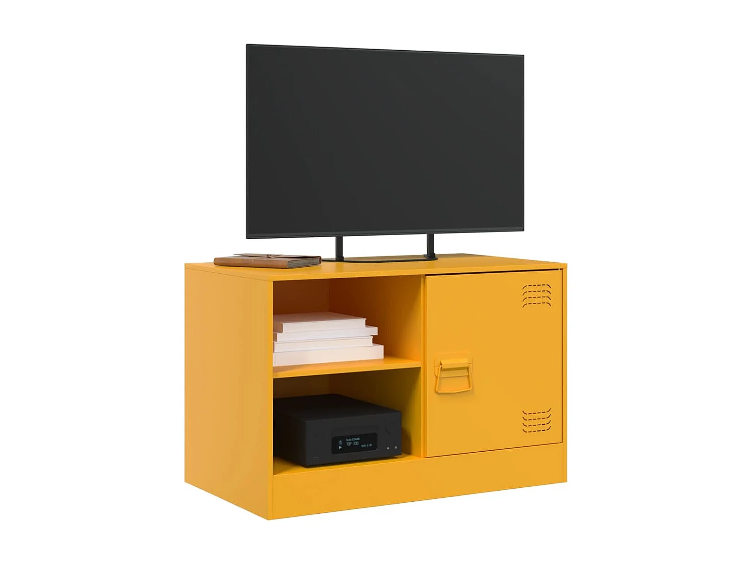 Meubles TV 2 pcs jaune moutarde 67x39x44 cm acier FR54209