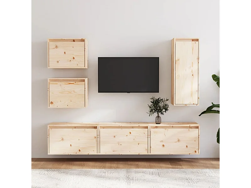 Meubles TV 6 pcs Bois massif de pin FR20809