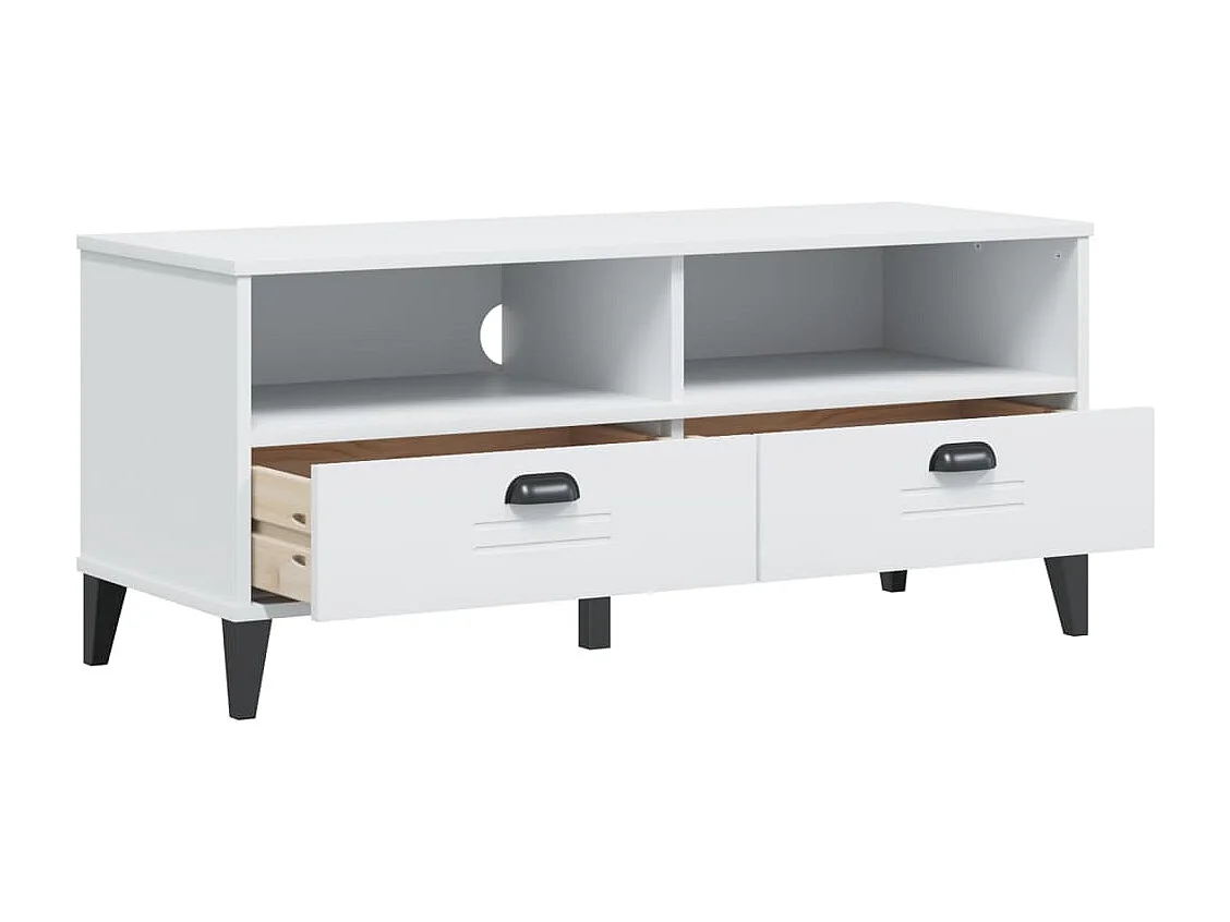 Meuble TV VIKEN blanc bois d'ingénierie FR31508