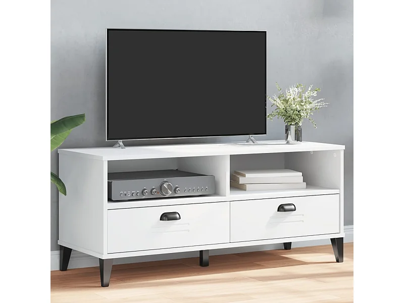 Mueble para TV VIKEN madera de ingeniería blanco ES256358