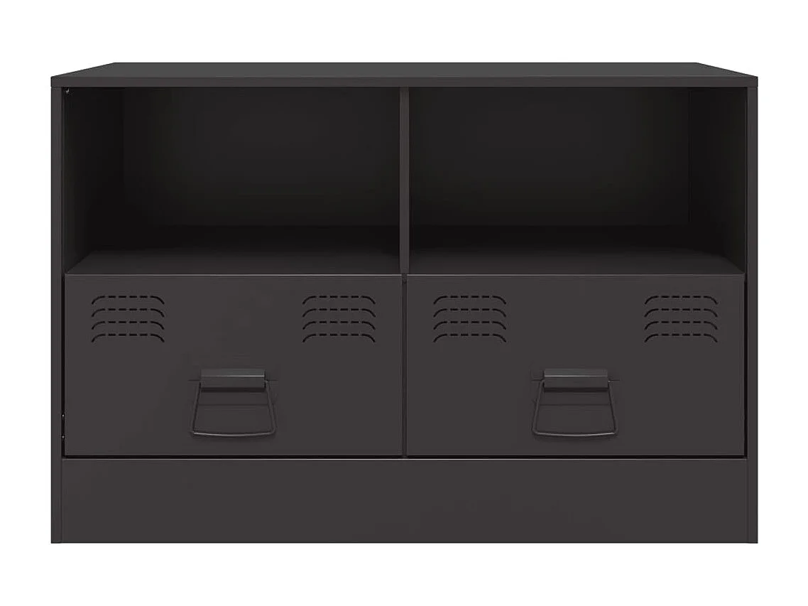 Muebles para TV 2 unidades acero negro 67x39x44 cm ES492038