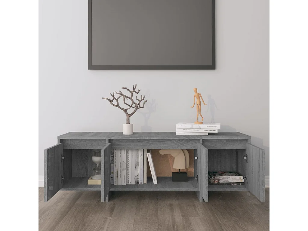 Meuble TV Sonoma gris 120x30x40,5 cm Bois d'ingénierie FR34621