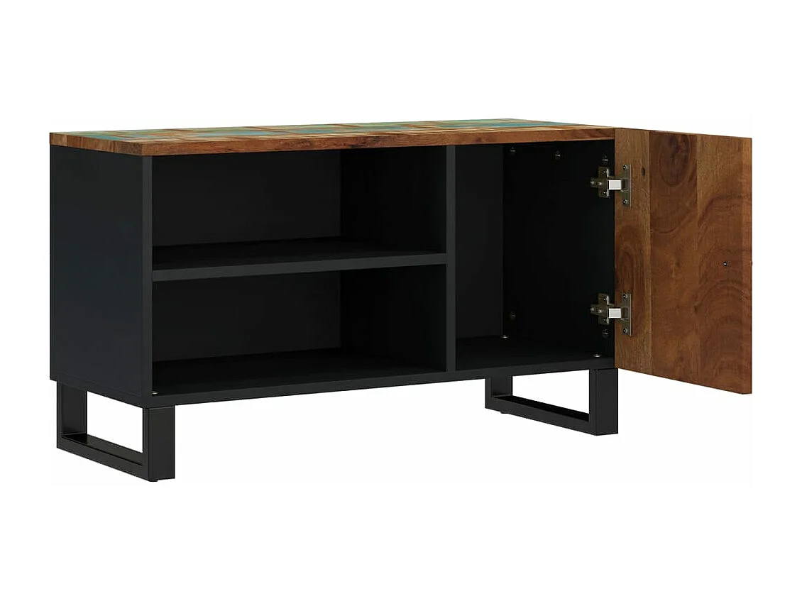 Meuble TV 80x33x46 cm bois de récupération et d'ingénierie FR39289