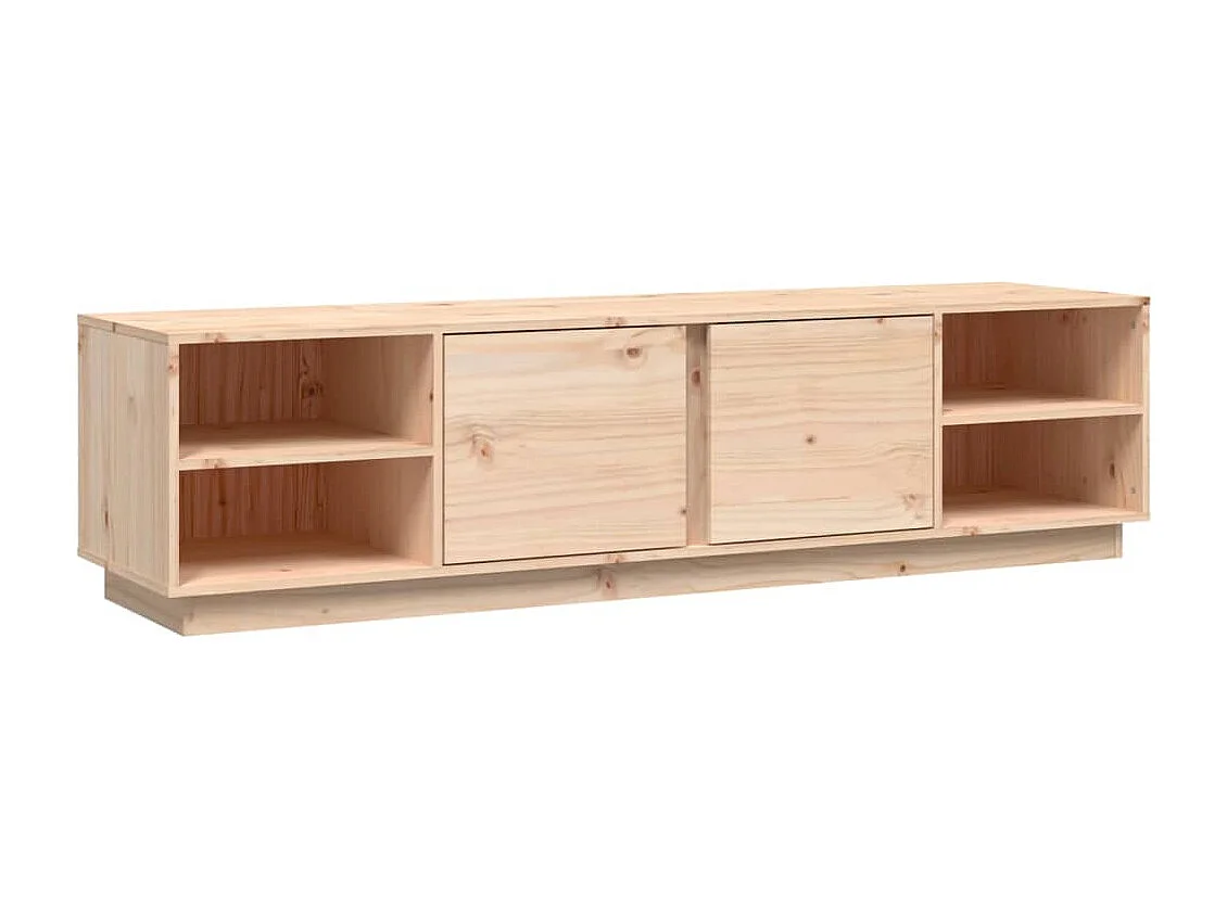 Mueble de TV de madera maciza de pino 156x40x40 cm ES235330
