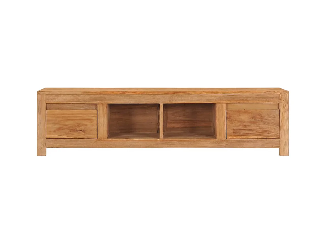 Meuble TV 135x30x35 cm bois de teck massif FR66351