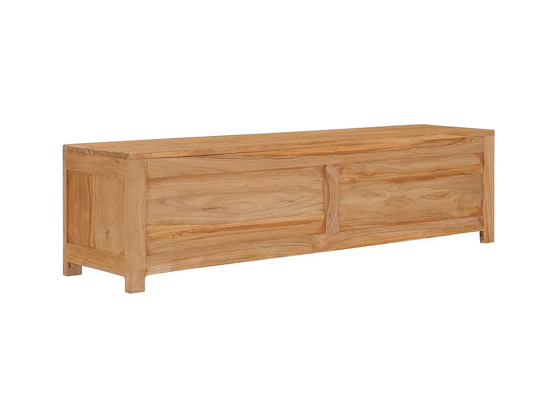 Meuble TV 135x30x35 cm bois de teck massif FR66351