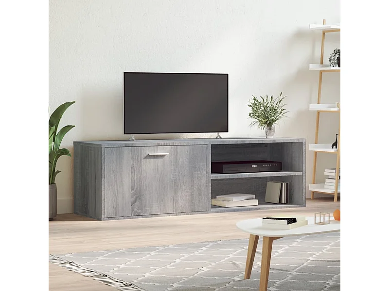 Tv-meubel 120x34x37 cm bewerkt hout grijs sonoma eikenkleurig BE937574