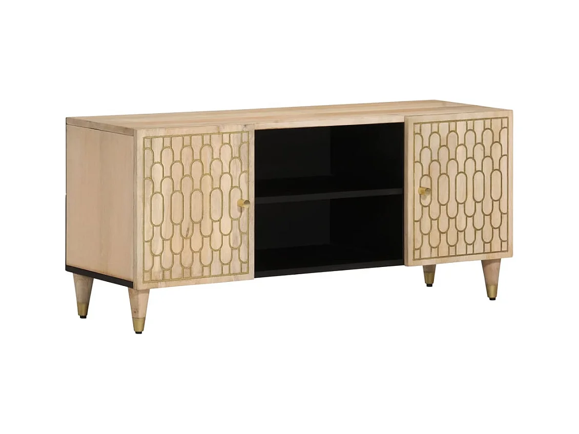 Tv-meubel 105x33x46cm massief mangohout BE236105