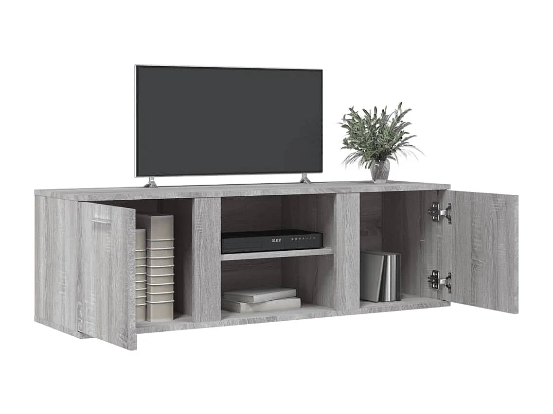 Meuble TV sonoma gris 120x34x37 cm bois d'ingénierie FR31179