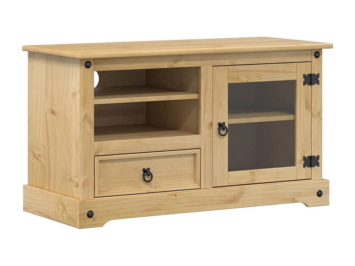 Meuble TV Corona 100x45x58 cm bois de pin massif FR91634