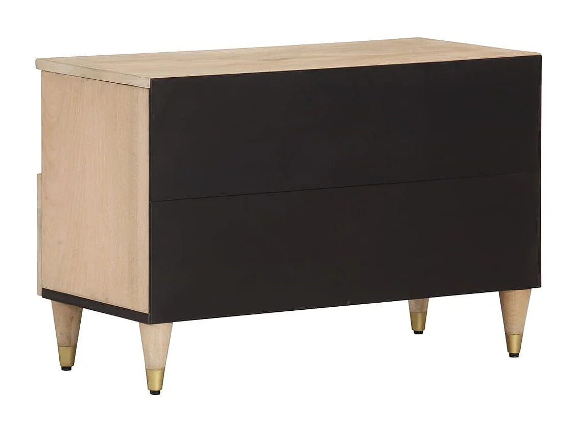 Meuble TV 70x33x46 cm Bois massif de manguier FR70849