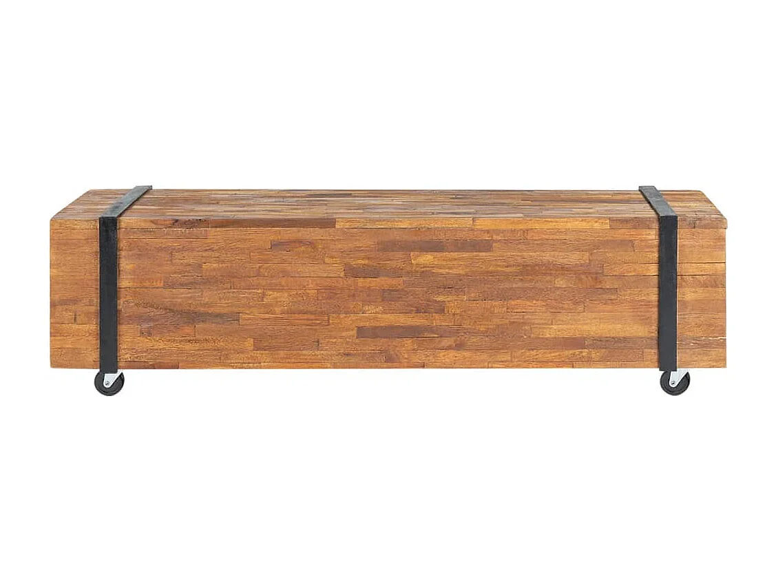 Meuble TV 110x30x32,5 cm Bois de teck massif FR32227