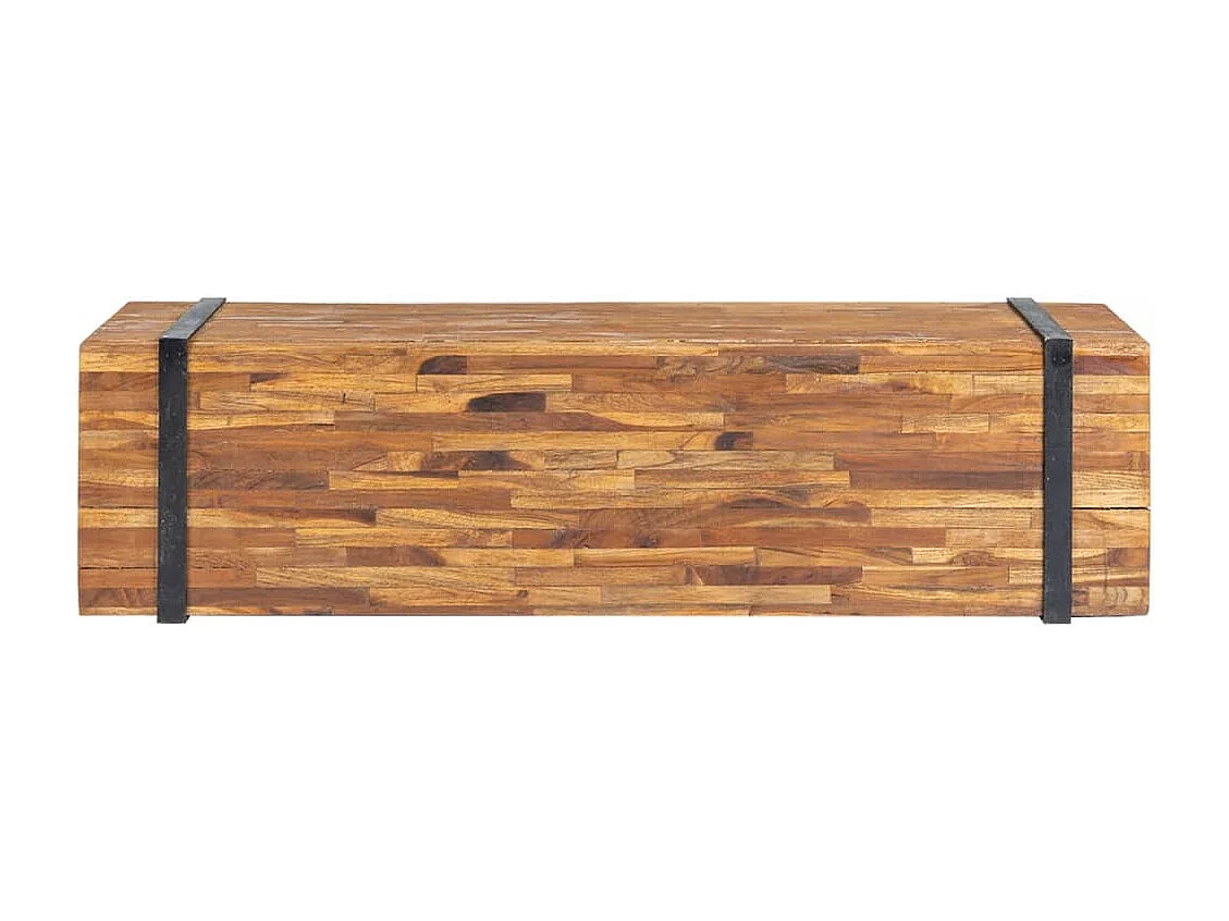 Meuble TV 110x30x32,5 cm Bois de teck massif FR32227