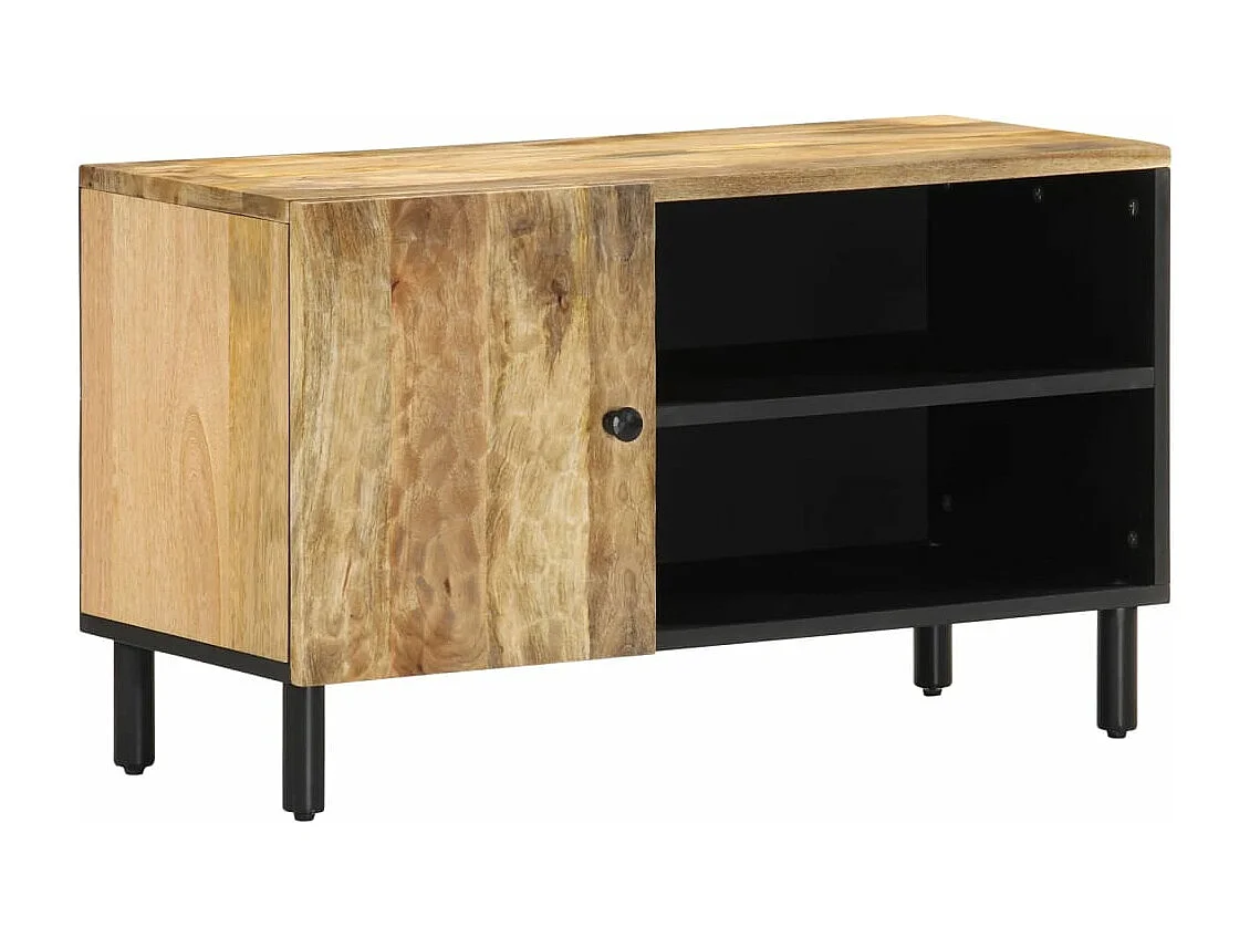 Meuble TV 80x31x46 cm bois massif de manguier FR81028